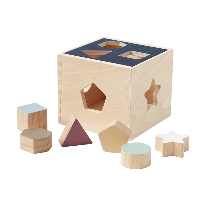 Kids Concept / Drevená krabička s tvarmi Aiden
