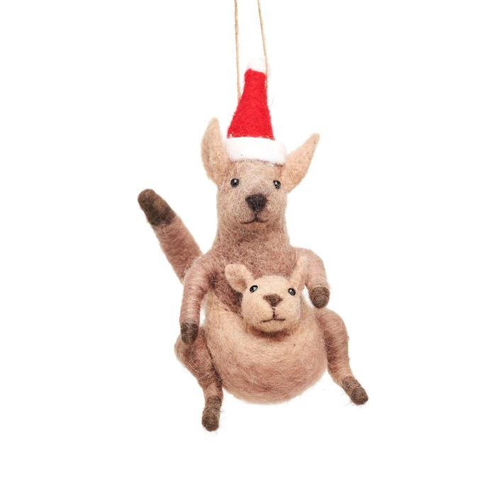 sass & belle / Vianočná ozdoba Kangaroo with Baby