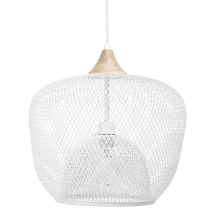 Bloomingville / Kovový lustr White Pendant Lamp Ø 40 cm