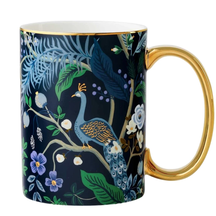 Rifle Paper Co. / Porcelánový hrnček Peacock 470 ml