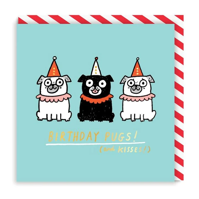 Ohh Deer / Přání s obálkou Birthday Pugs