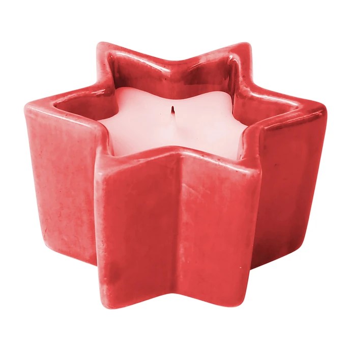 CÔTÉ TABLE / Svíčka v keramickém kalíšku Red Star