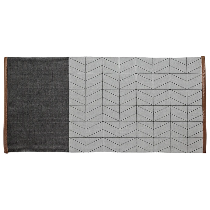 Bloomingville / Bavlněný kobereček Cool Grey Geometry