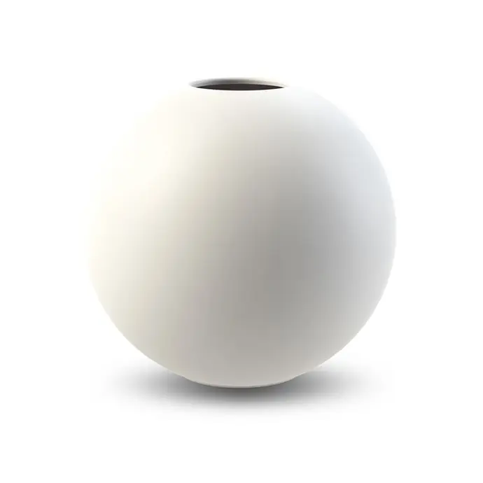 COOEE Design / Okrúhla váza Ball White 20 cm