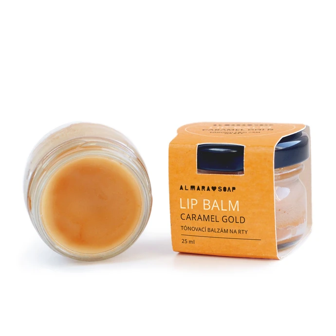 Almara Soap / Tónovací a vyživující balzám na rty Caramel Gold 25 ml