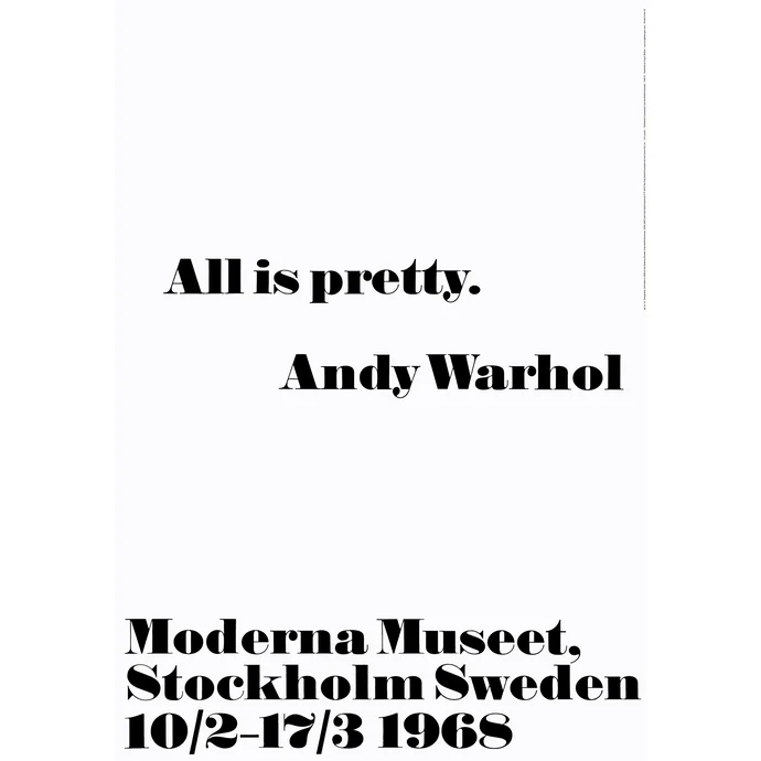 Andy Warhol / Plagát Andy Warhol - All is pretty