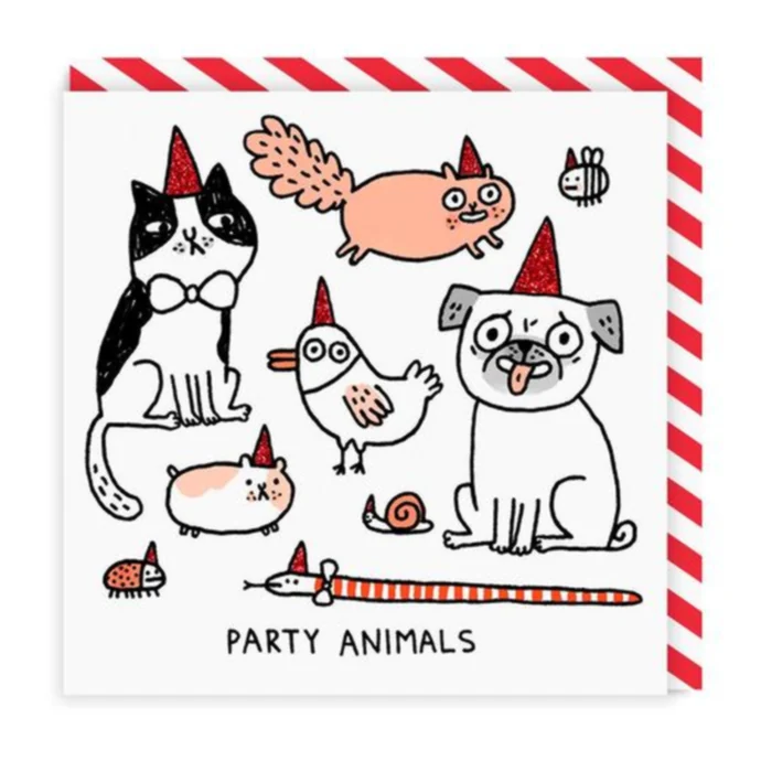 Ohh Deer / Přání s obálkou Party Animals