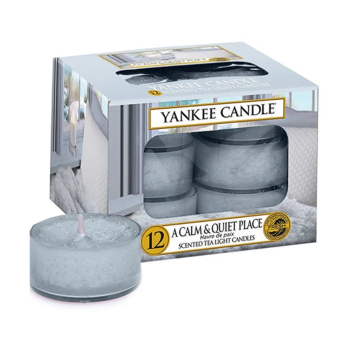 Yankee Candle / Čajové svíčky Yankee Candle 12ks - A Calm & Quiet Place