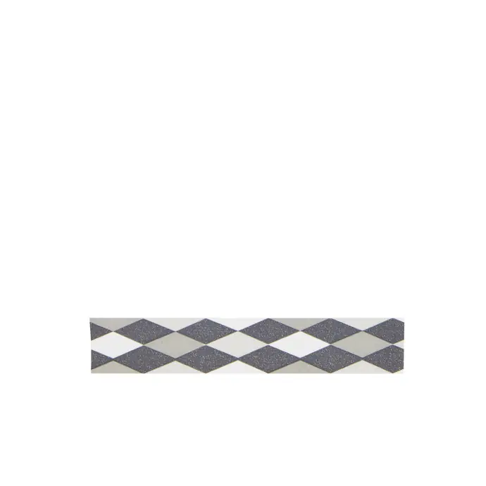 MADAM STOLTZ / Dizajnová samolepiaca páska Diamond grey/white