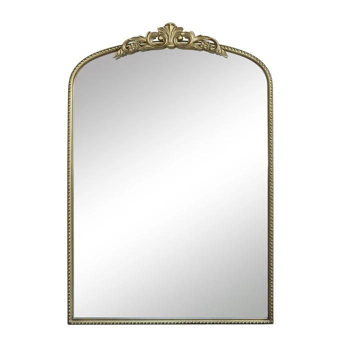 Chic Antique / Nástěnné zrcadlo Antique Brass Décor