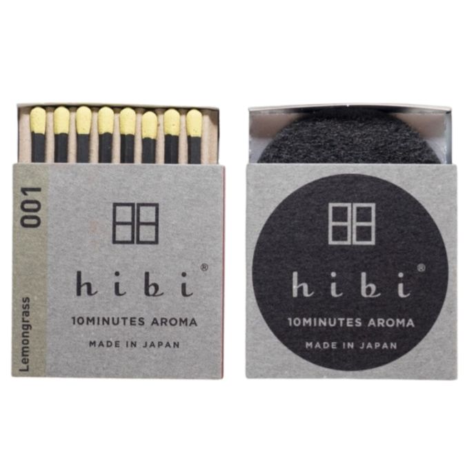 Hibi / Vonné zápalky Hibi Lemongrass - 8 ks