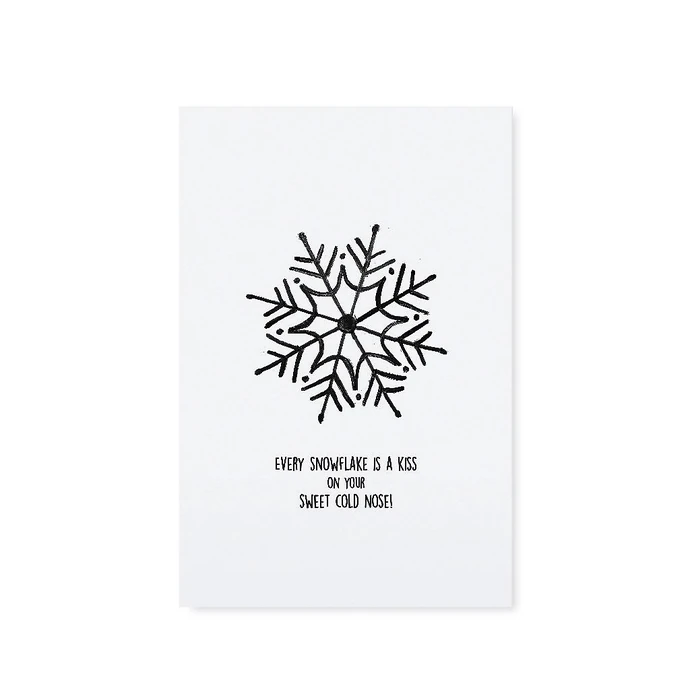 TAFELGUT / Obrázok/pohľadnica Every snowflake