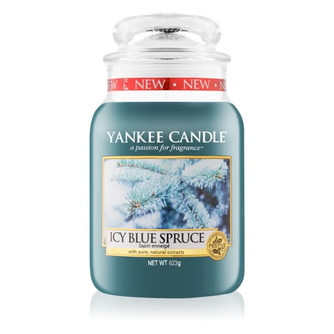 Yankee Candle / Svíčka Yankee Candle 623 gr - Icy Blue Spruce