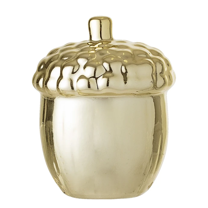 Bloomingville / Porcelánová ozdoba Acorn Gold