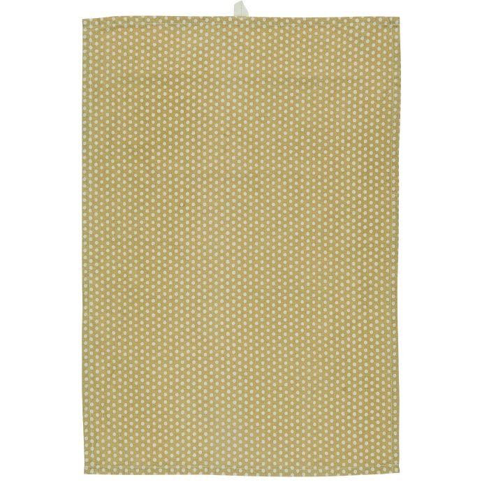 IB LAURSEN / Utěrka Yellow White Dots