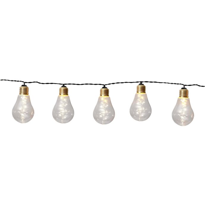 STAR TRADING / Světelný LED řetěz Glow Black Gold - 10 žárovek