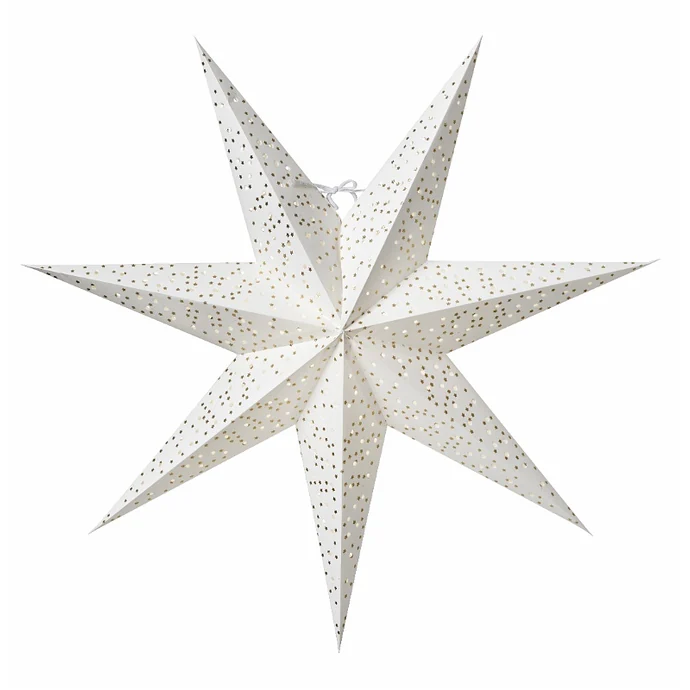 watt & VEKE / Závesná svietiaca hviezda Helsinky White Gold 60 cm