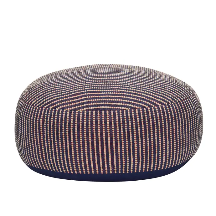 Hübsch / Designový puf Mochi Blue / Multicolor Ø 75 cm