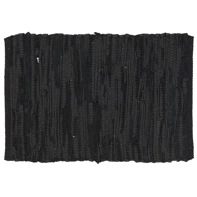 Ib Laursen / Kožené prestieranie Black 35x48 cm
