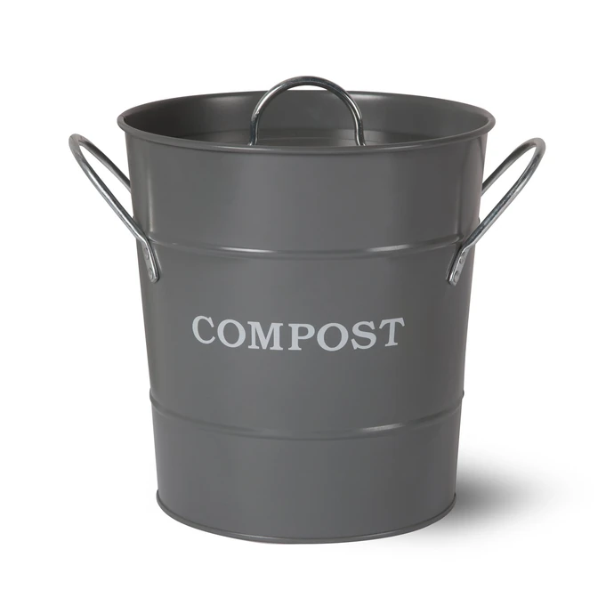 Garden Trading / Vedro na kompost Charcoal 3,5 l