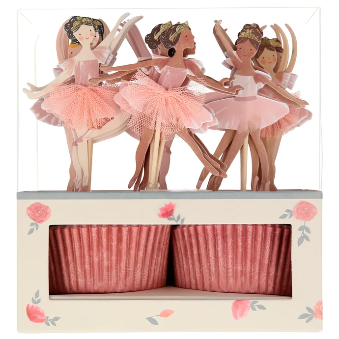 Meri Meri / Súprava na pečenie cupcakes Ballerina 24 ks
