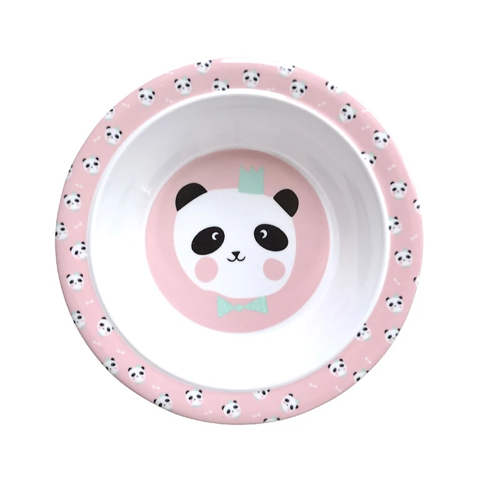 EEF lillemor / Dětská melaminová miska King Panda Pink