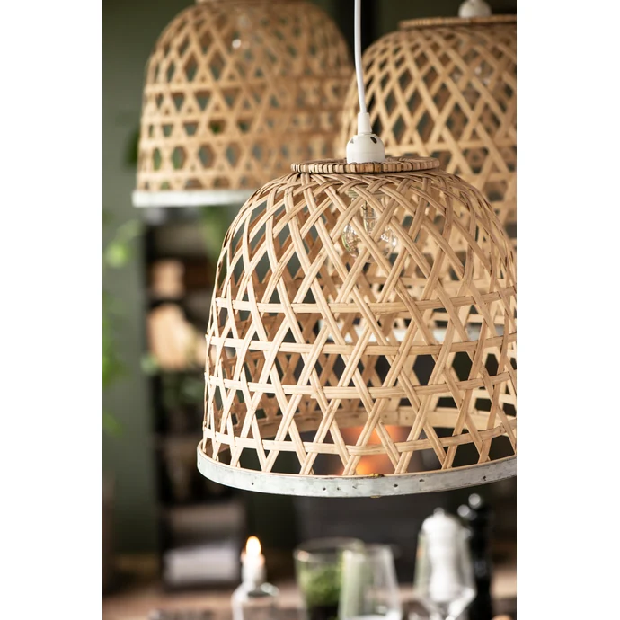 IB LAURSEN / Bambusová stropná lampa Bamboo