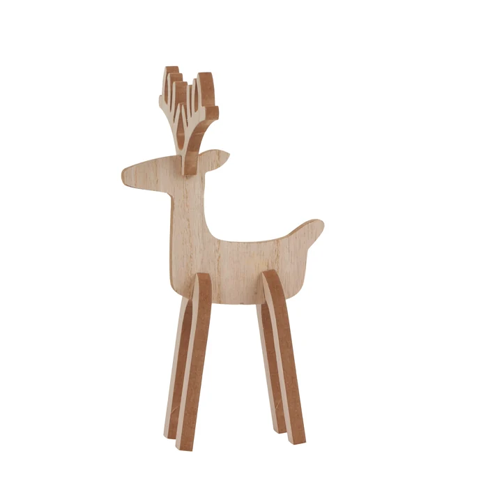 Ib Laursen / Drevený sob Rudolph 26cm