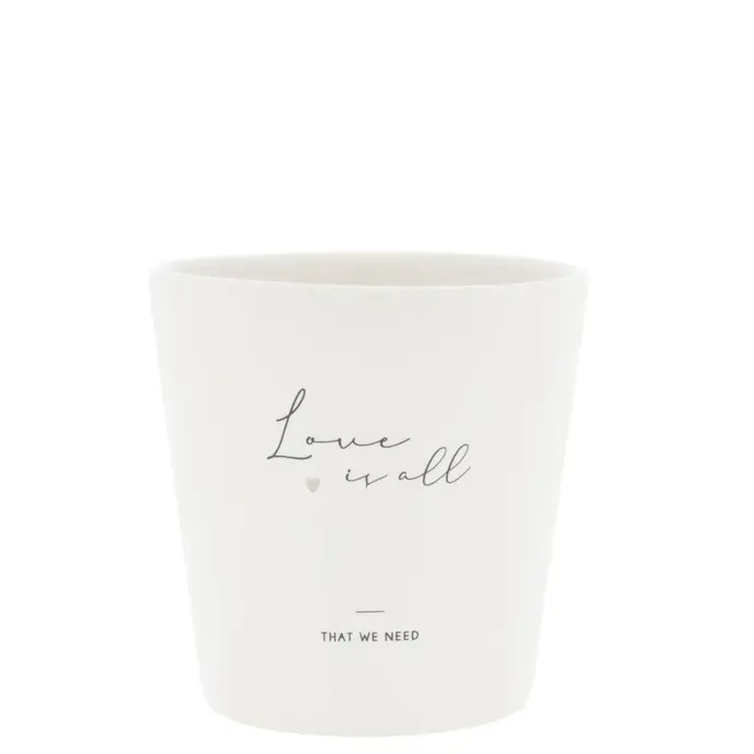 Bastion Collections / Keramický latte hrnek Love is All 300 ml