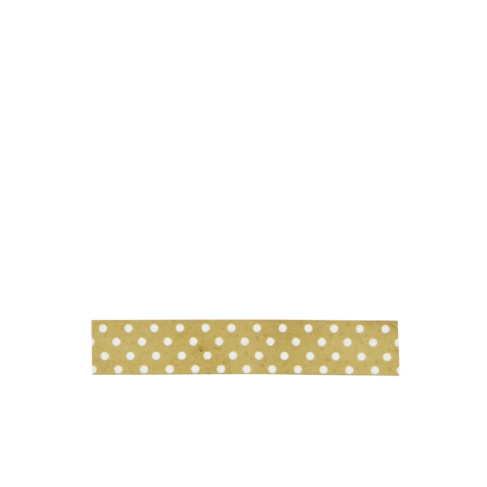 MADAM STOLTZ / Dizajnová samolepiaca páska Gold white dots