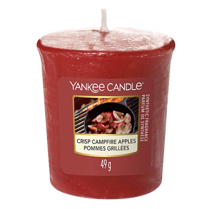 Yankee Candle / Votívna sviečka Yankee Candle - Crisp Campfire Apples