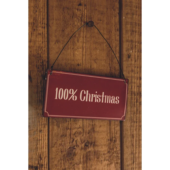 IB LAURSEN / Závesná ceduľka 100% Christmas