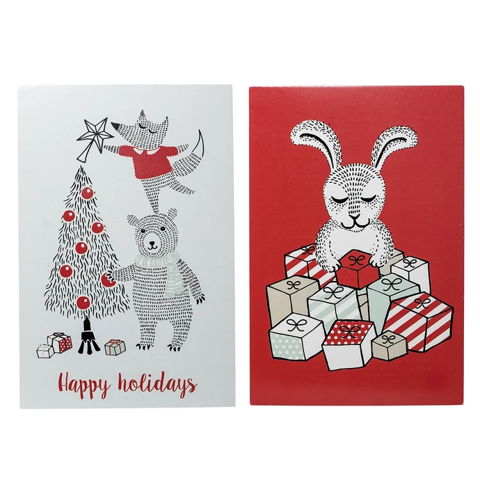 Bloomingville / Vánoční kartička Twinkle - set 2 ks