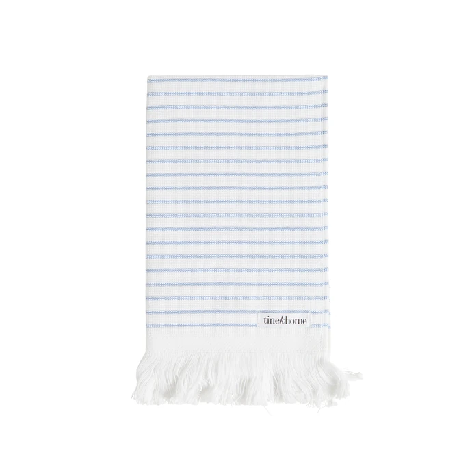 Tine K Home / Pruhovaný ručník Pinstripe Blue 30x50 cm