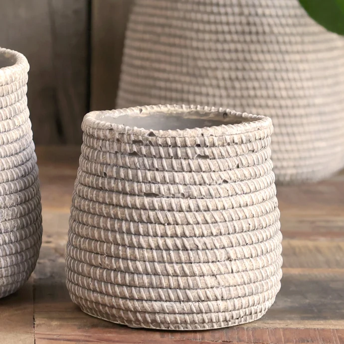 Chic Antique / Obal na květináč Évron Hides Wicker - menší