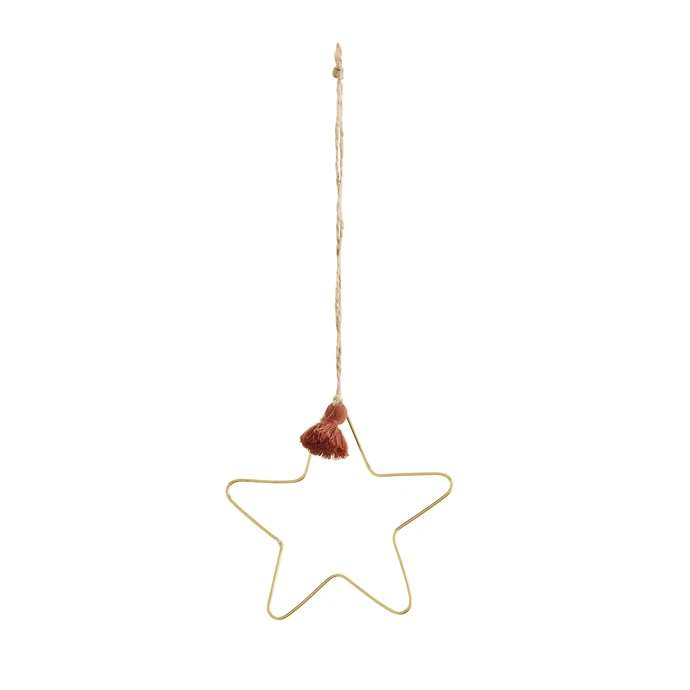 MADAM STOLTZ / Vianočná ozdoba Gold Star