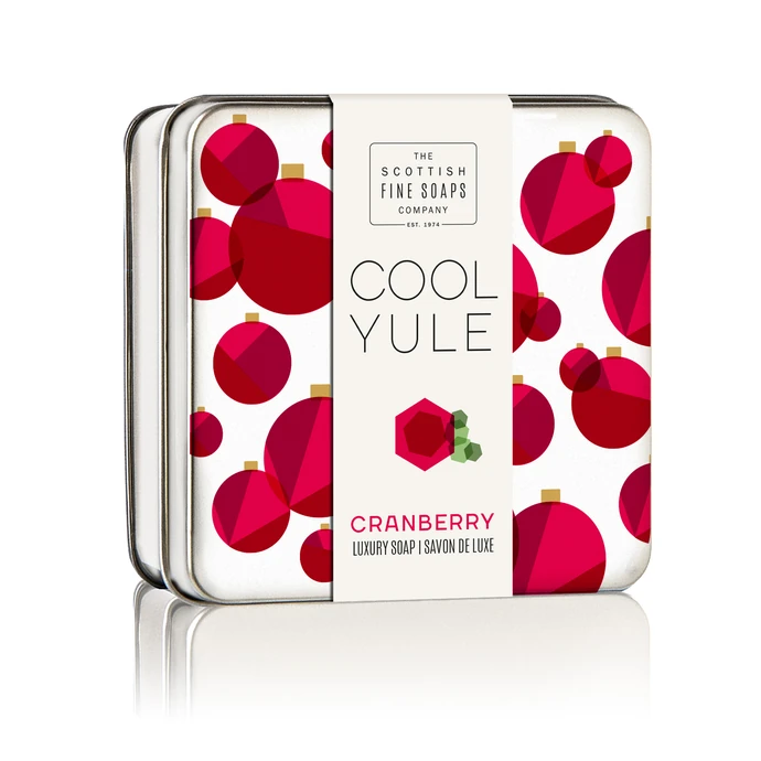 SCOTTISH FINE SOAPS / Vianočné mydlo v plechovej krabičke Cranberry
