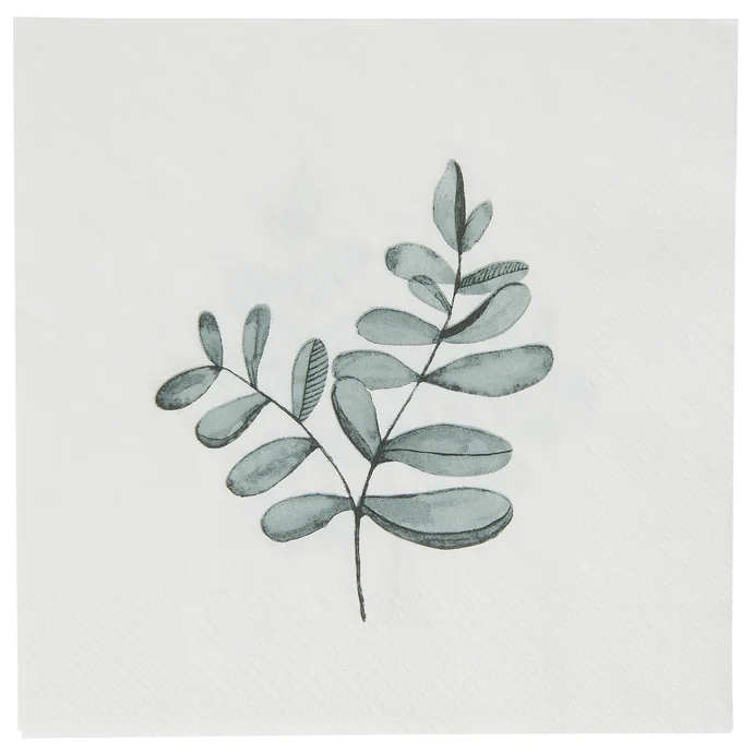 IB LAURSEN / Papírové ubrousky Eucalyptus Leaves 20 ks