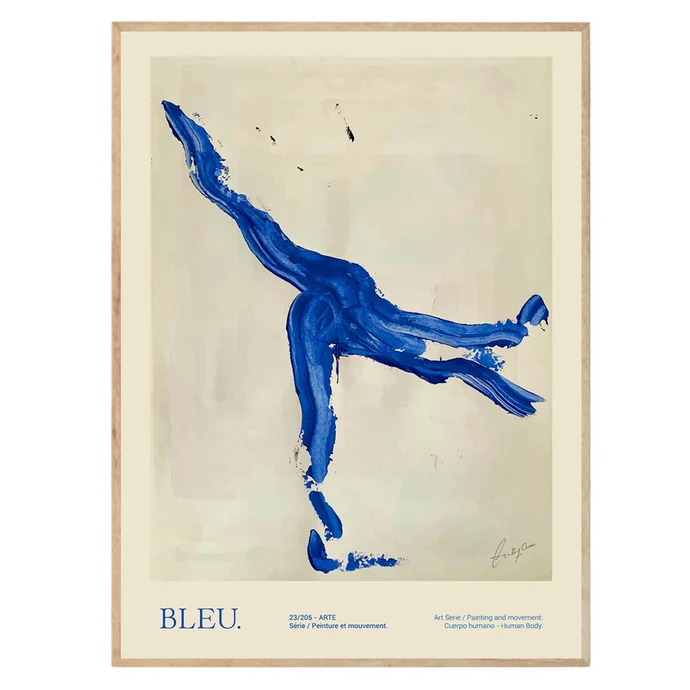 THE POSTER CLUB / Autorský plakát Bleu by Lucrecia Rey Caro 30x40 cm