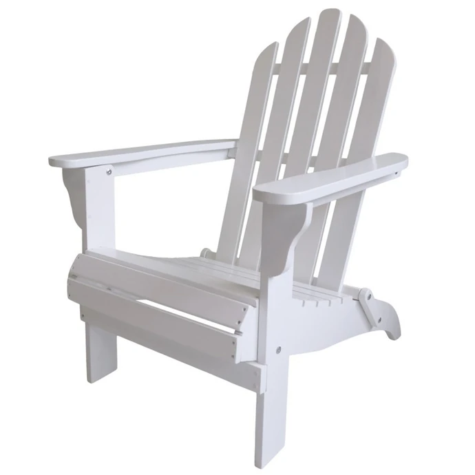 Chic Antique / Skladacie drevené kreslo Adirondack White