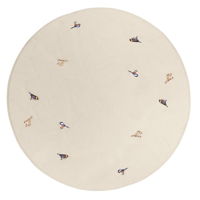 Broste / Kulatý bavlněný koberec Bird Brazilian Sand 120 cm