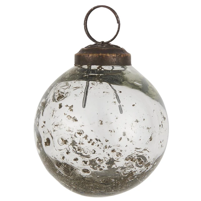 IB LAURSEN / Vánoční baňka Pebbled Glass Clear