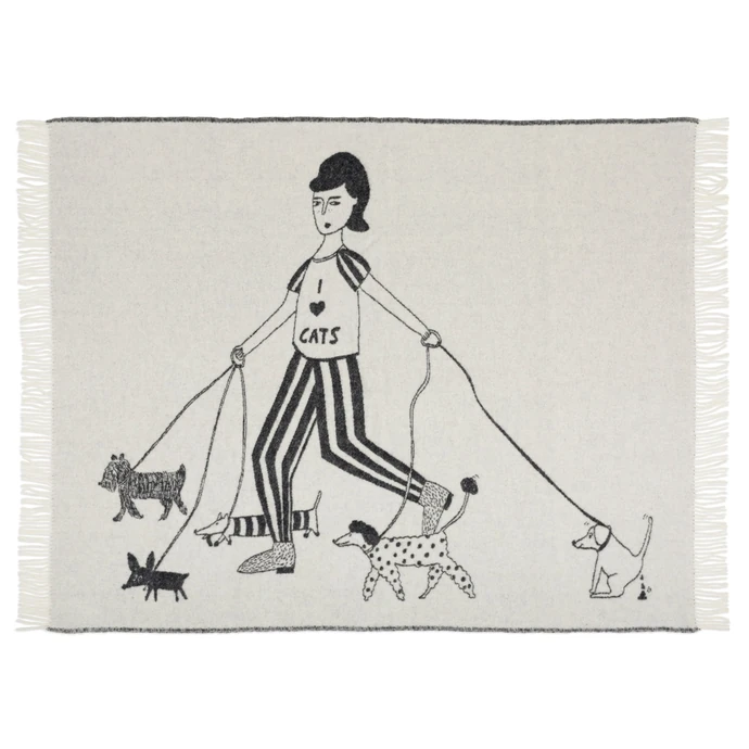 helen b / Vlnená deka I love Cats 130 x 170 cm