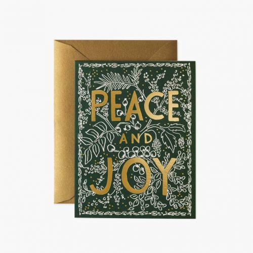 Rifle Paper Co. / Vianočná pohľadnica Evergreen Peace