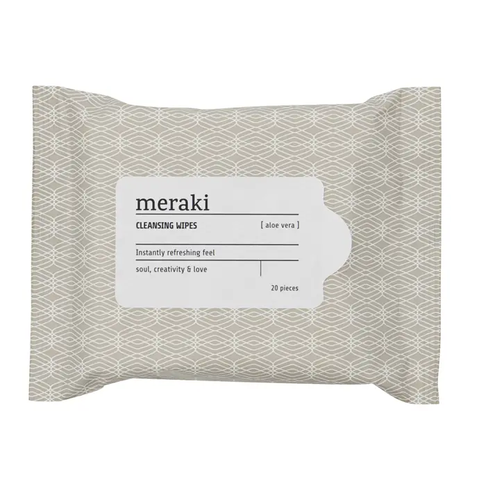 meraki / Osviežujúce vlhčené obrúsky Aloe vera a Harmanček