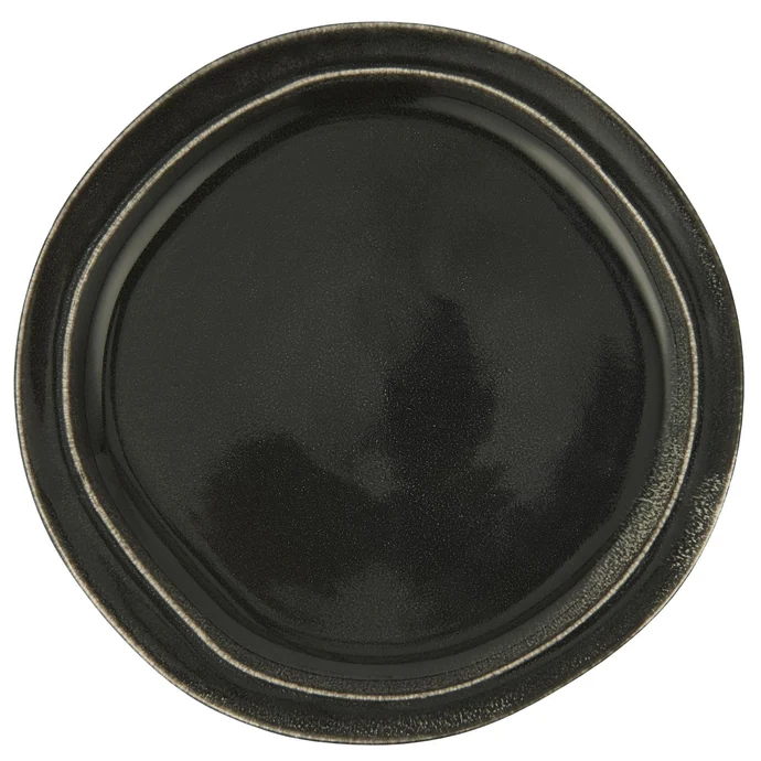 IB LAURSEN / Kameninový talíř Black Dunes 27,5 cm