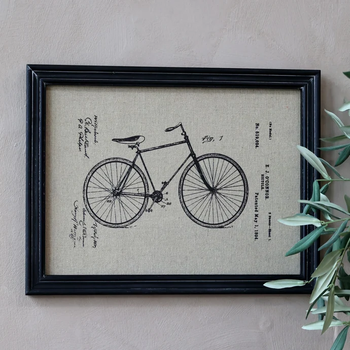 Chic Antique / Obraz v ráme Retro Bicycle 33x43cm
