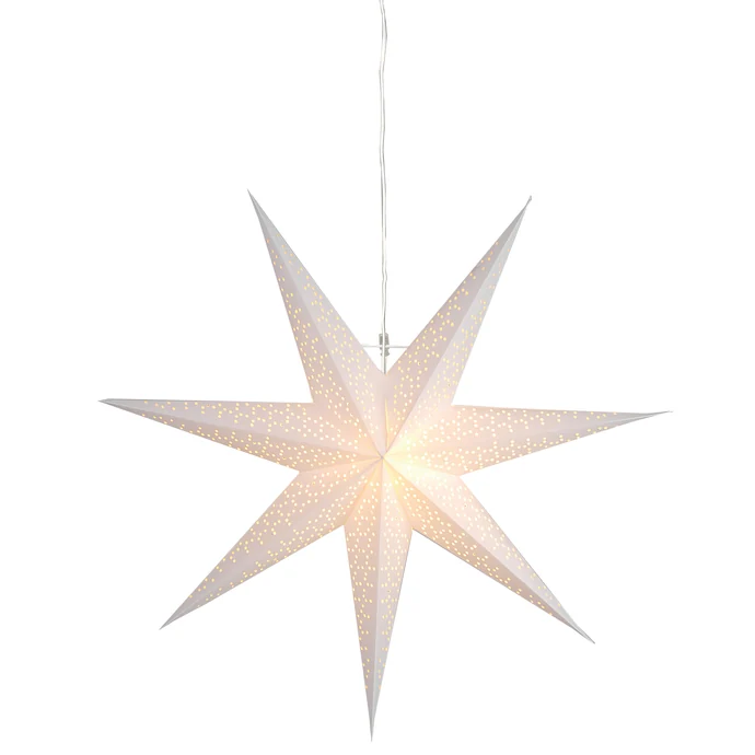 STAR TRADING / Závěsná svítící hvězda Dot White 70 cm