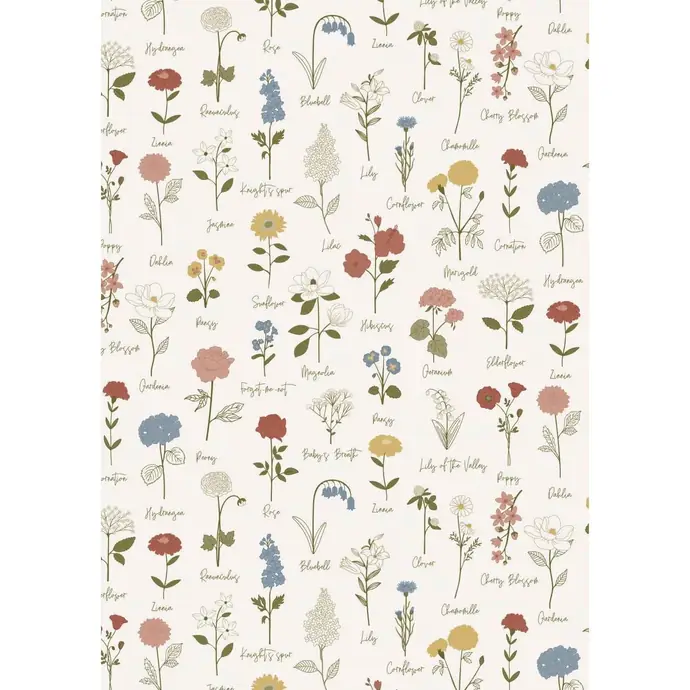 IB LAURSEN / Baliaci papier Grand Ma's Garden – 5 m