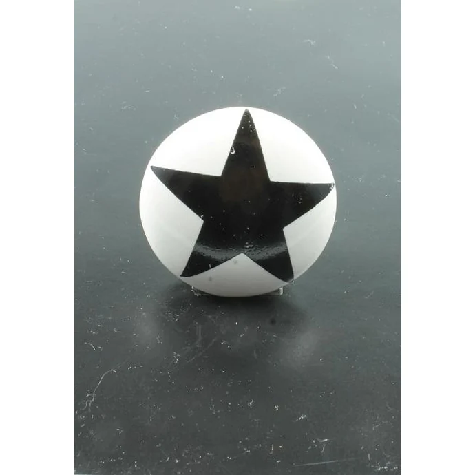 La finesse / Porcelánová úchytka Black star